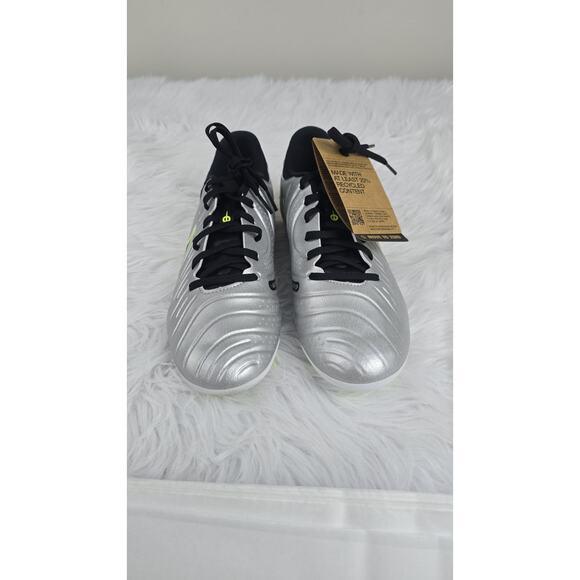 Nike Tiempo 10 Academy Fg/Mg Metallic Silver Black Volt Men\'s Size 9 DV4337-001 main image 8